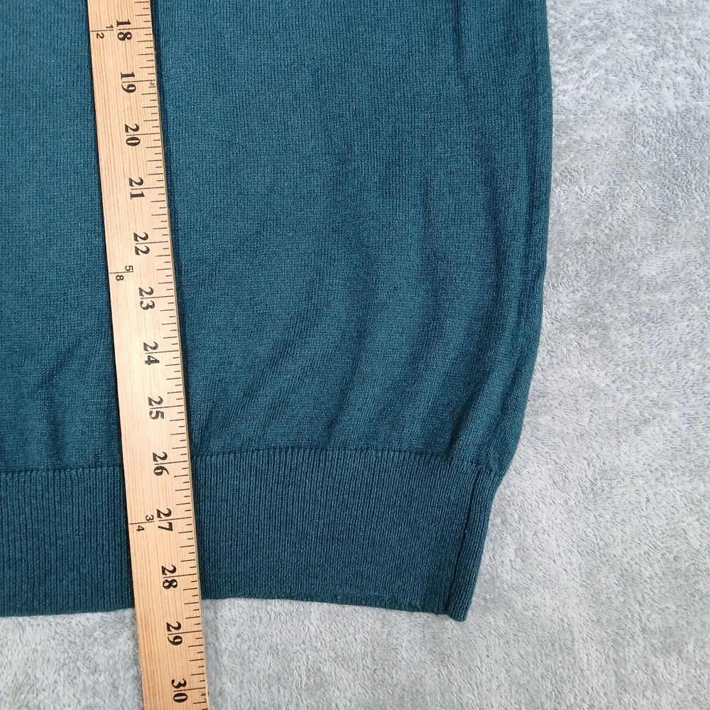 L.L.Bean V-Neck Sweater Mens M-Tall Cotton Cashmere Casual Work